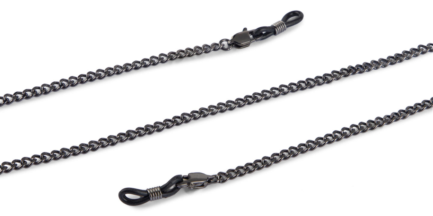 Shop Unchained Society Unisex Black Metal Glasses Chain online.
