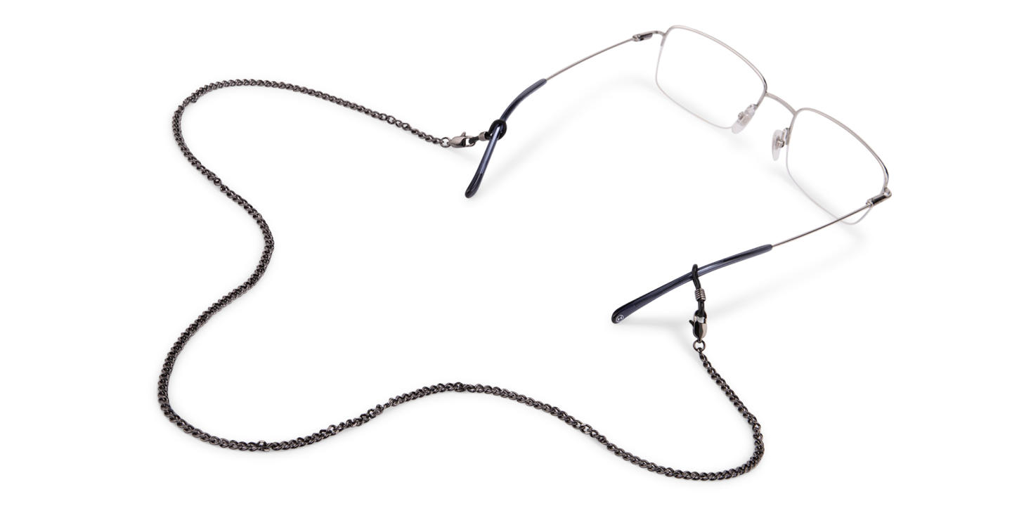 Shop Unchained Society Unisex Black Metal Glasses Chain online.