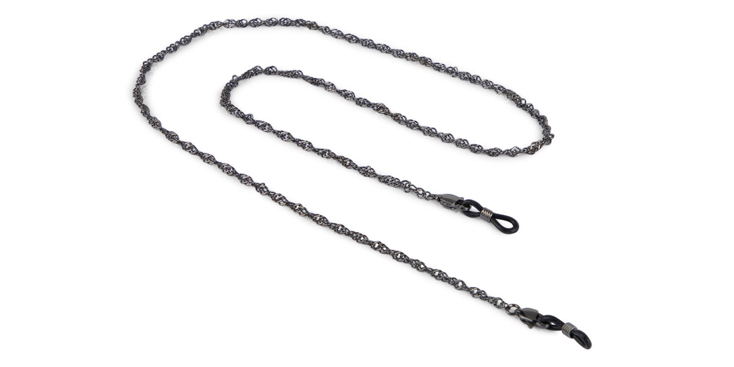 Unchained Society Unisex Twisted Black Metal Glasses Chain – Product Photo 0