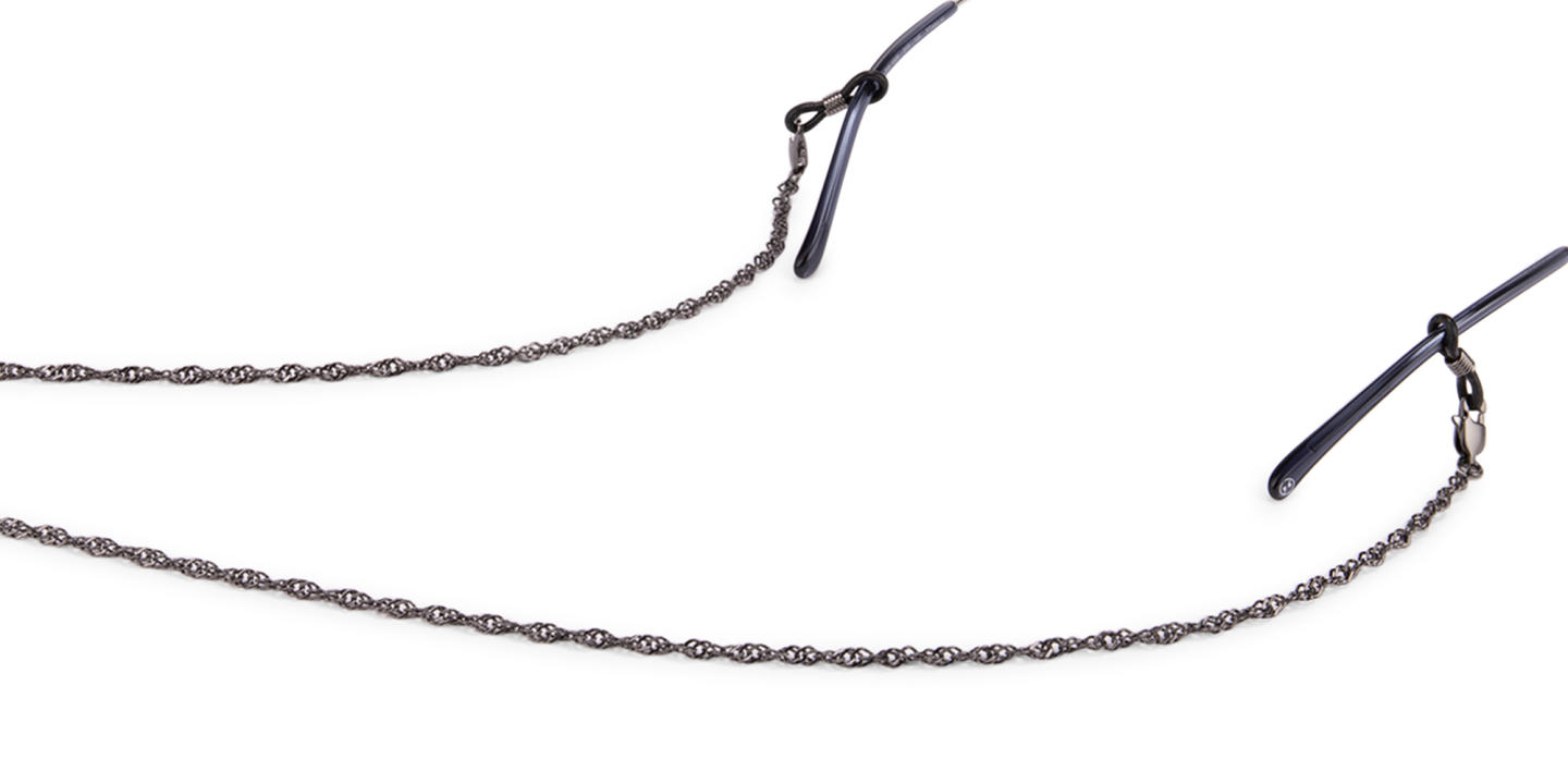 Unchained Society Unisex Twisted Black Metal Glasses Chain – Product Photo 2