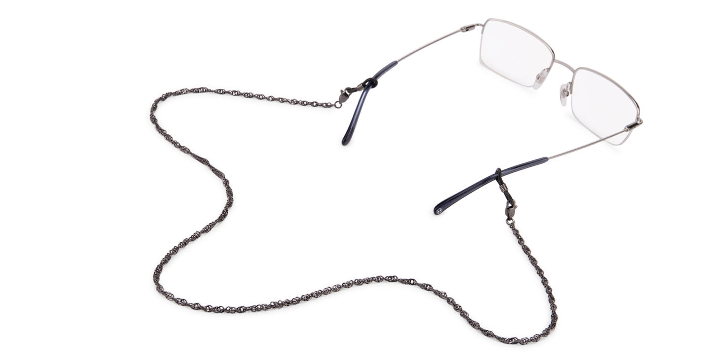 Unchained Society Unisex Twisted Black Metal Glasses Chain – Product Photo 3