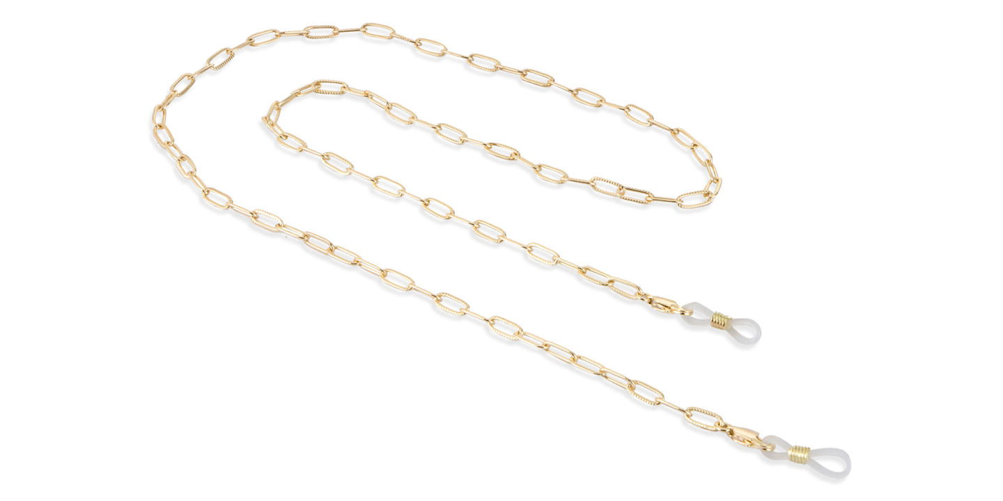 Unchained Society Unisex Gold Metal Big Link Glasses Chain – Product Photo 0