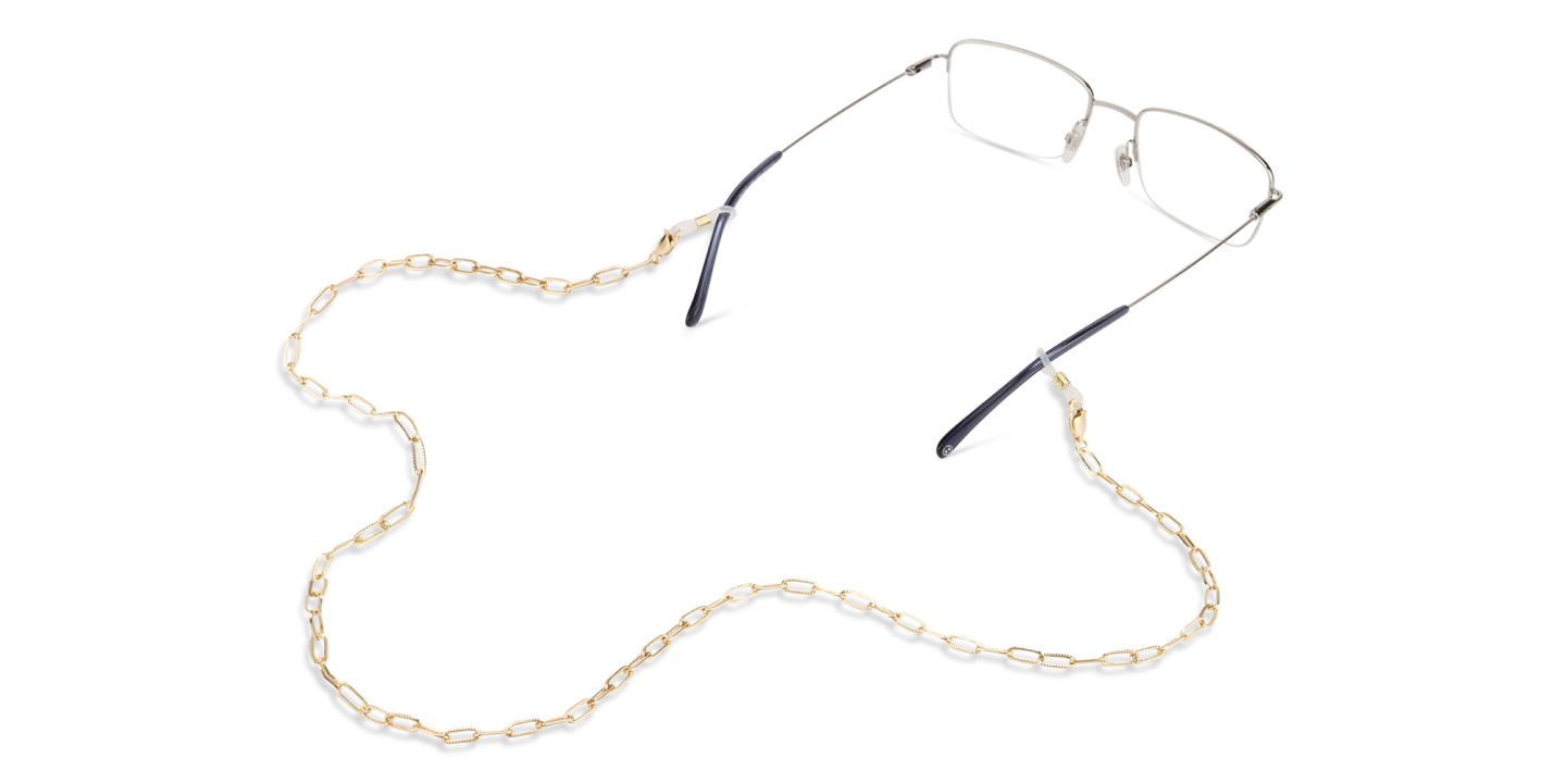 Unchained Society Unisex Gold Metal Big Link Glasses Chain – Product Photo 3