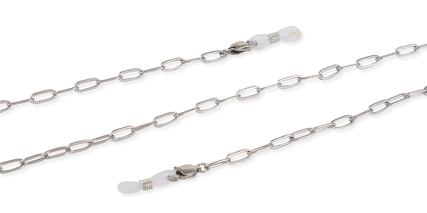 Unchained Society Unisex Silver Metal Big Link Glasses Chain – Product Photo 1