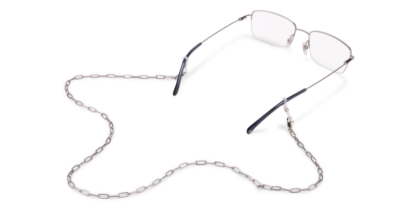 Unchained Society Unisex Silver Metal Big Link Glasses Chain – Product Photo 3