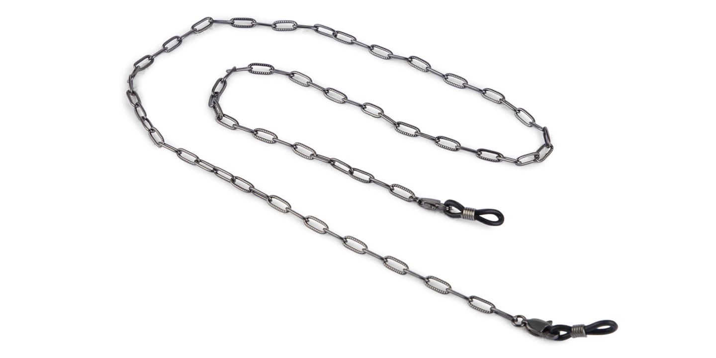 Unchained Society Unisex Black Metal Big Link Glasses Chain – Product Photo 0