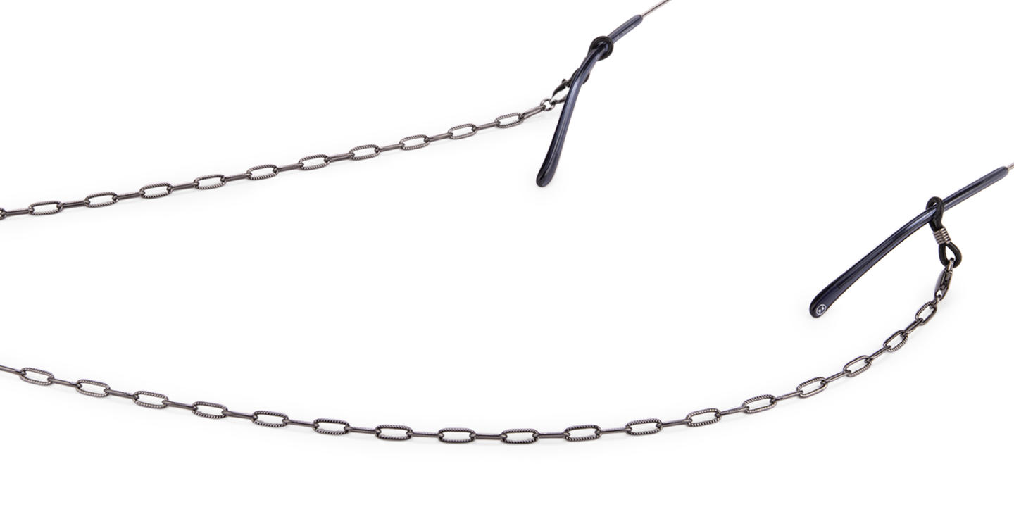 Unchained Society Unisex Black Metal Big Link Glasses Chain – Product Photo 2