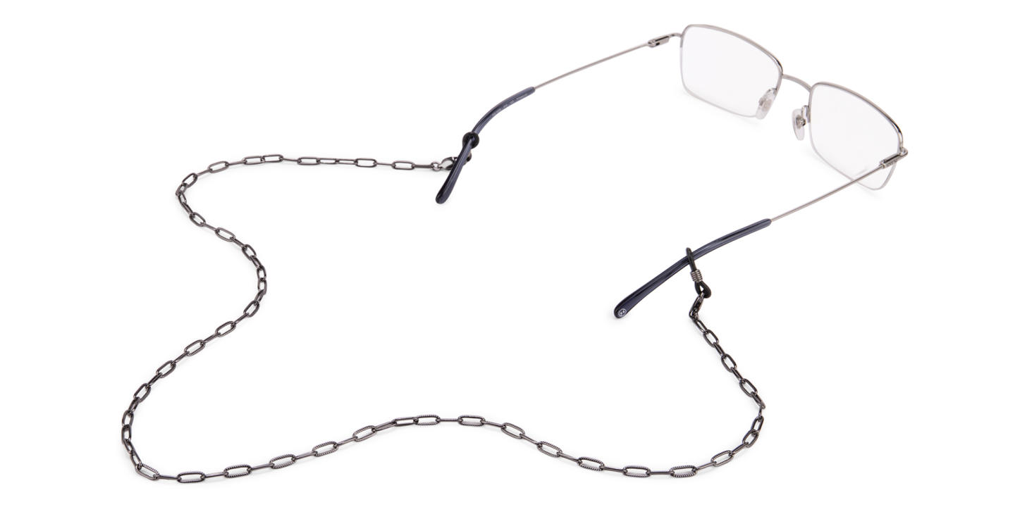 Unchained Society Unisex Black Metal Big Link Glasses Chain – Product Photo 3