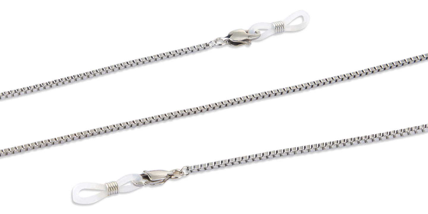 Unchained Society Unisex Silver Flat Glasses Chain – Product Photo 1