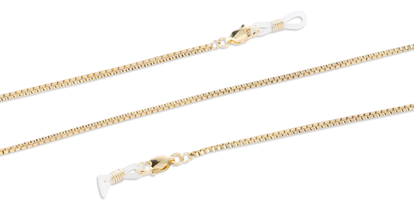 Unchained Society Unisex Gold Flat Glasses Chain – Product Photo 1