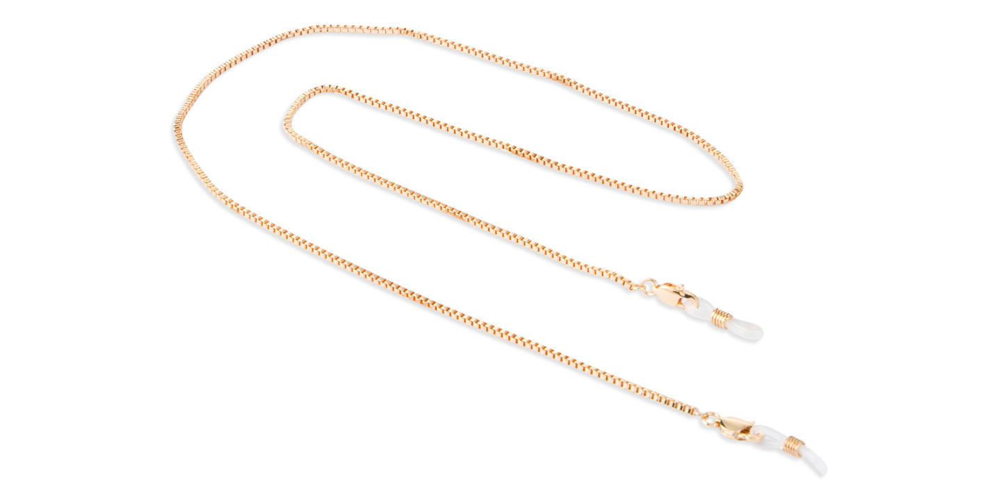 Unchained Society Unisex Rose Gold Flat Glasses Chain – Product Photo 0