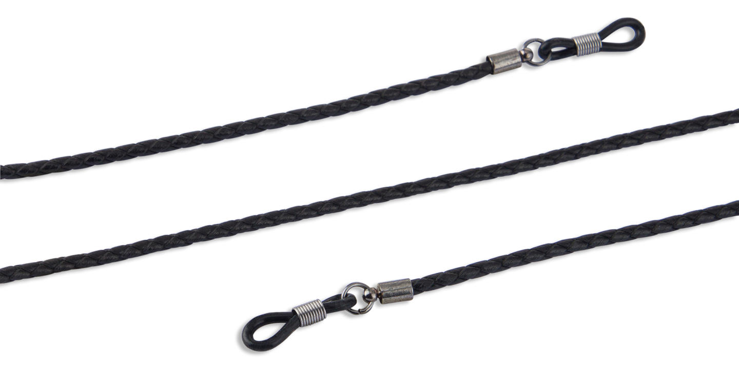 Unchained Society Unisex Black Leather Glasses Cord – Product Photo 1