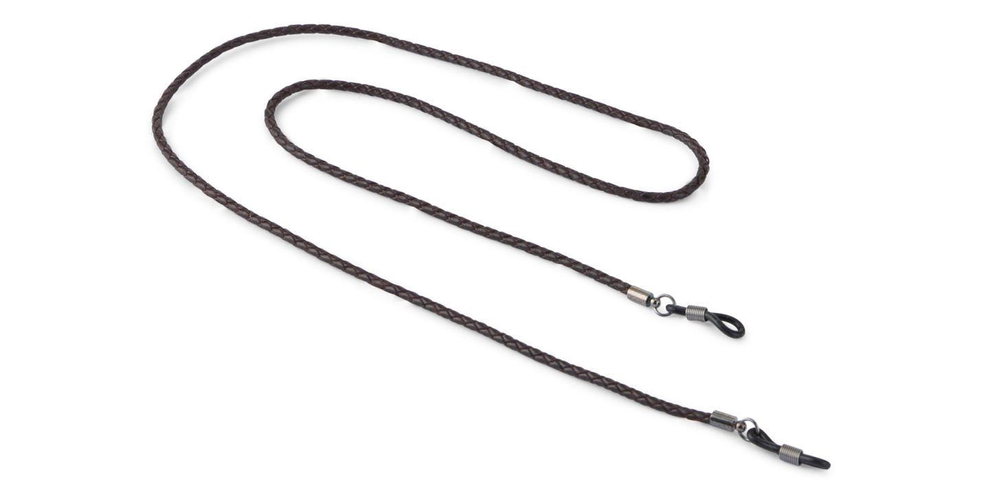 Unchained Society Unisex Brown Leather Glasses Cord – Product Photo 0