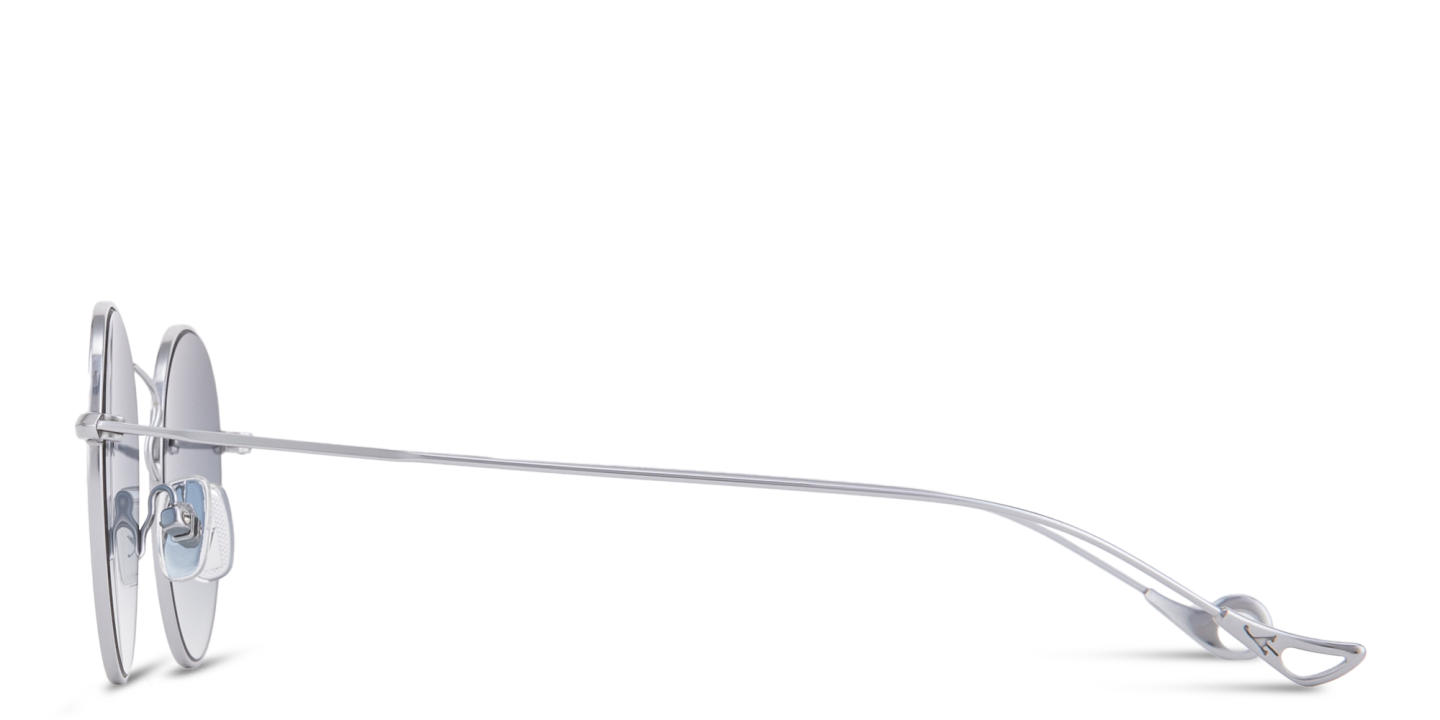 Eyepetizer Julien Unisex Round Sunglasses in Silver – Product Photo 2
