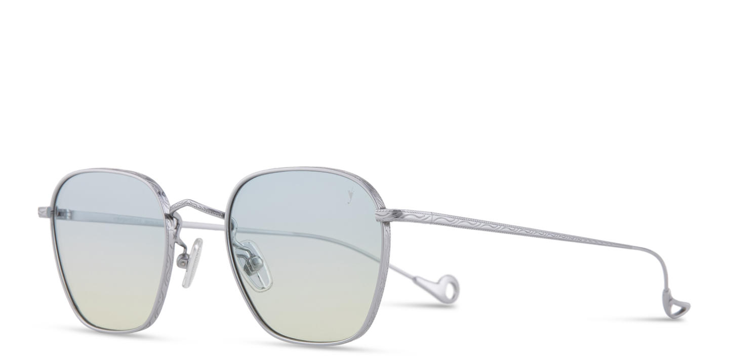 Eyepetizer Jondal Unisex Square Sunglasses in Silver – Product Photo 1
