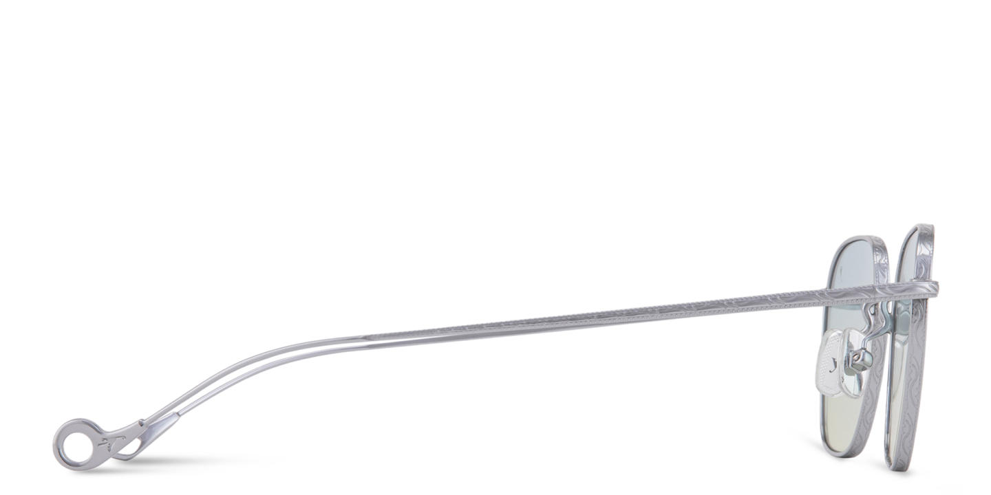 Eyepetizer Jondal Unisex Square Sunglasses in Silver – Product Photo 3