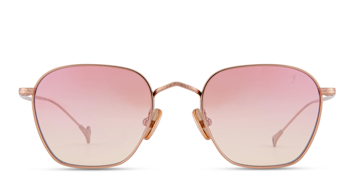 Eyepetizer Jondal Unisex Square Sunglasses in Rose Gold – Product Photo 0