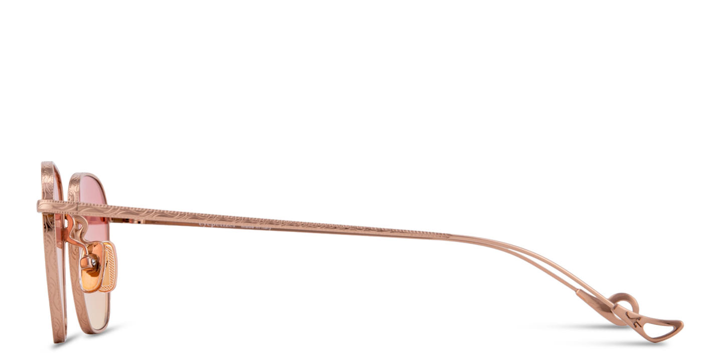 Eyepetizer Jondal Unisex Square Sunglasses in Rose Gold – Product Photo 2