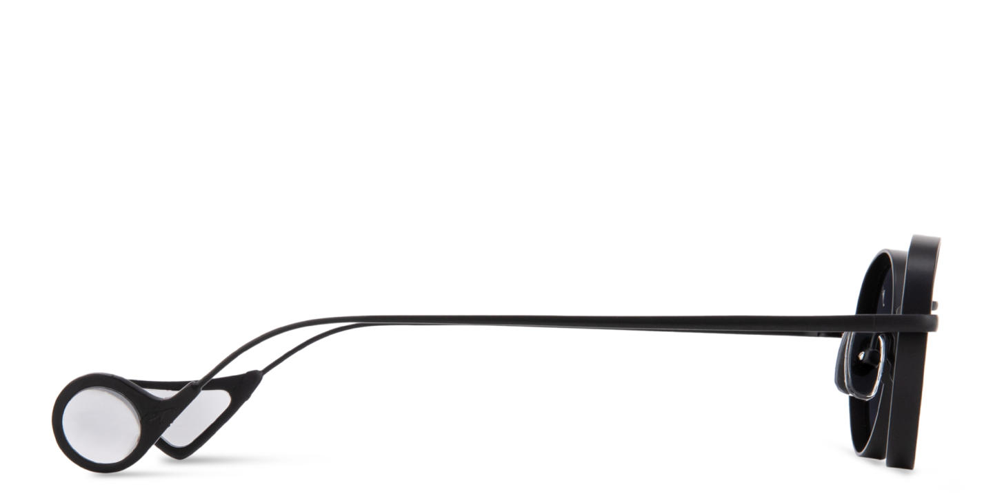 Shop Eyepetizer Alamillo Unisex Round Sunglasses in Black online.