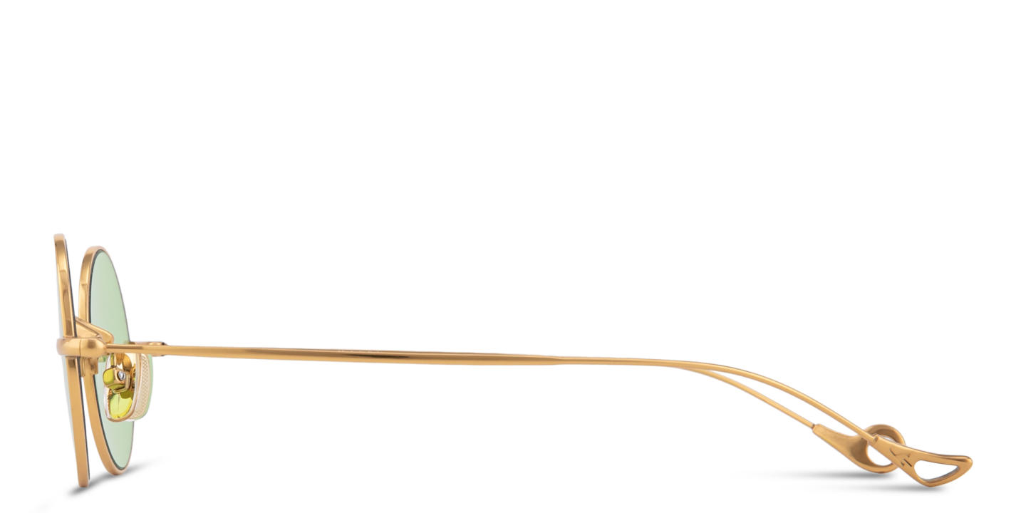 Eyepetizer Jeremy Unisex Round Sunglasses in Gold – Product Photo 2