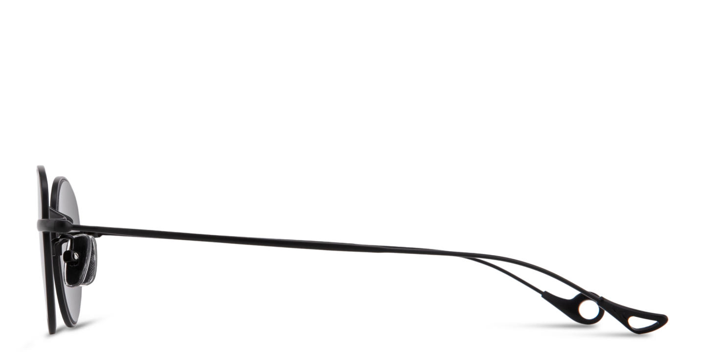 Shop Eyepetizer Clint Unisex Round Sunglasses in Black online.