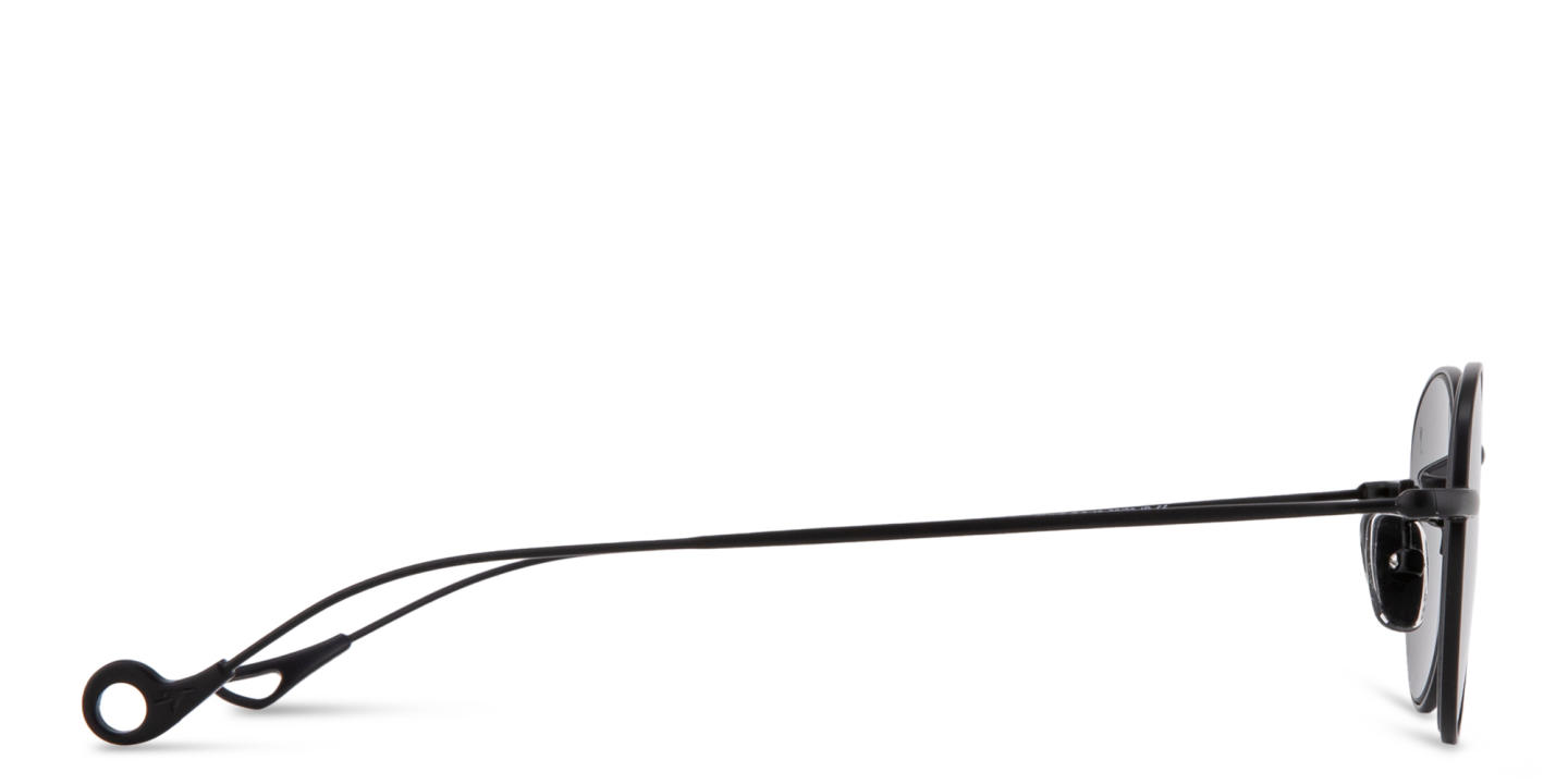 Eyepetizer Clint Unisex Round Sunglasses in Black – Product Photo 3