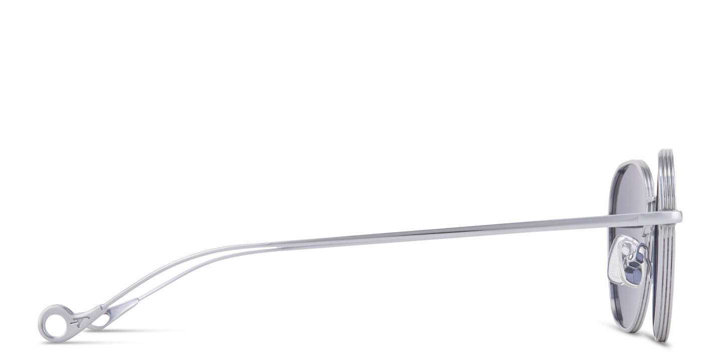 Eyepetizer Alen Unisex Round Sunglasses in Silver – Product Photo 3