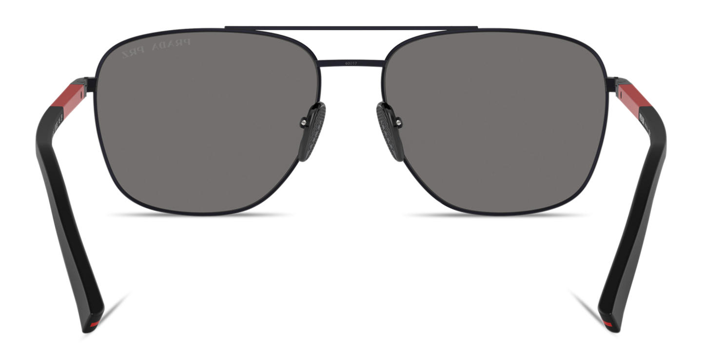 Prada Linea Rossa Round Sunglasses in Black – Product Photo 3