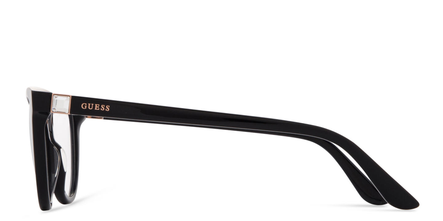 Guess Rhinestone Cat-Eye Eyeglasses in Black – Product Photo 3