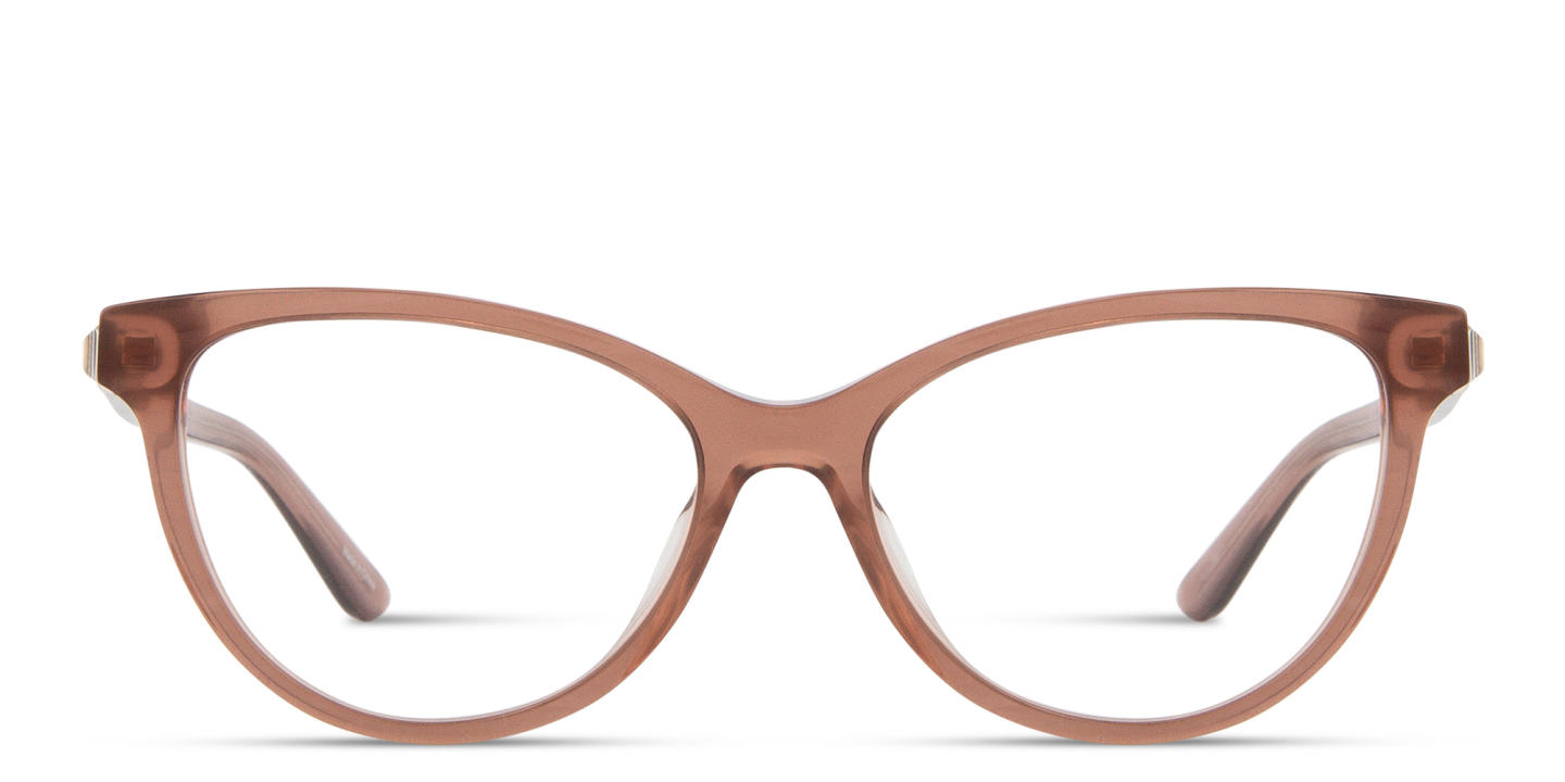 Guess Logo Lettering Cat-Eye Eyeglasses in Transparent Violet – Product Photo 0