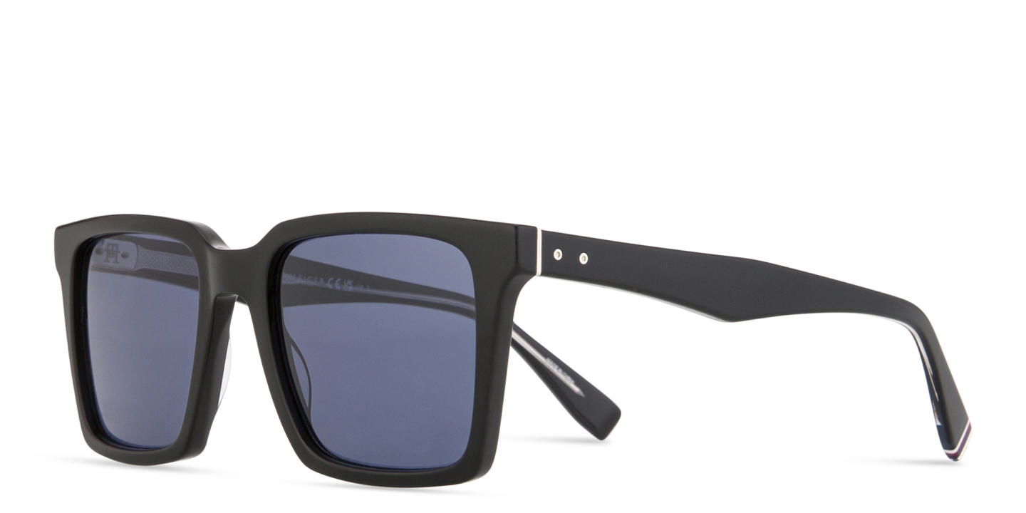 Tommy Hilfiger Rectangle Sunglasses in Black – Product Photo 1