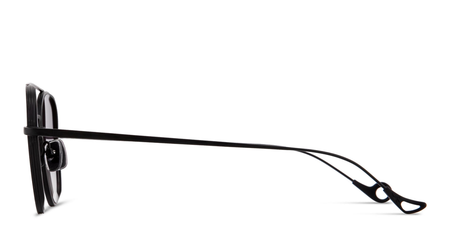 Shop Eyepetizer Build Unisex Round Sunglasses in Black online.