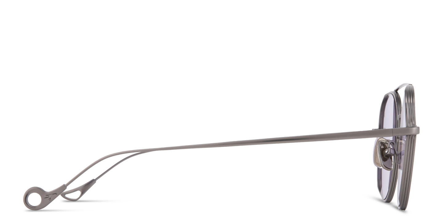 Shop Eyepetizer Build Unisex Round Sunglasses in Gunmetal online.