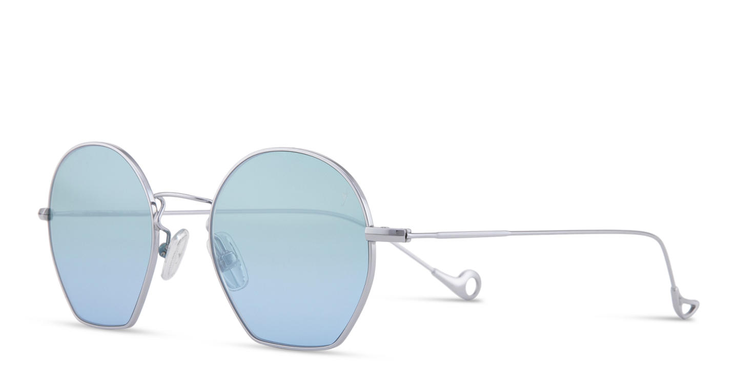 Eyepetizer Triomphe Unisex Irregular Sunglasses in Silver – Product Photo 1
