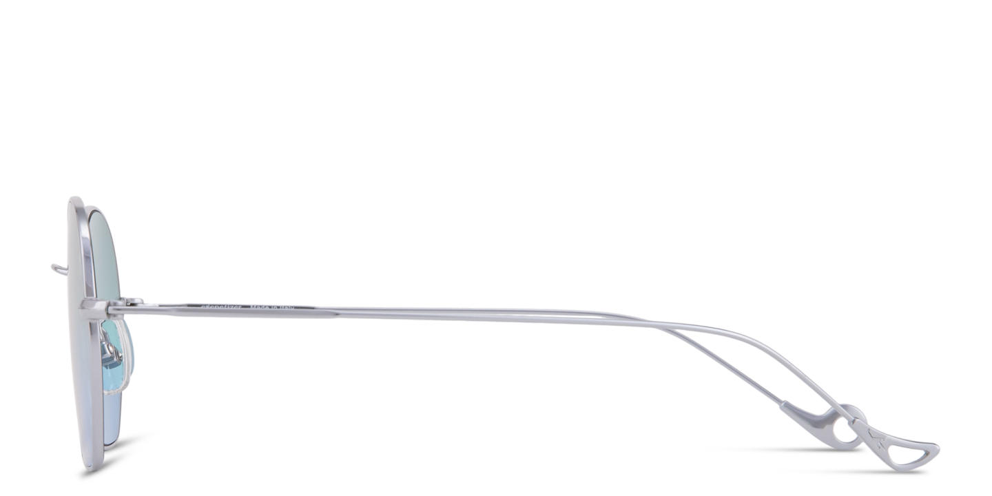 Shop Eyepetizer Triomphe Unisex Irregular Sunglasses in Silver online.