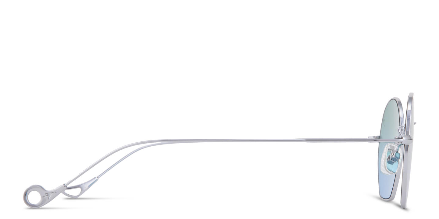 Shop Eyepetizer Triomphe Unisex Irregular Sunglasses in Silver online.