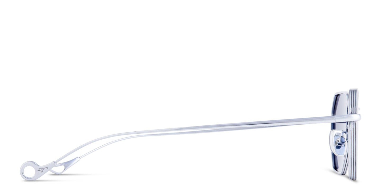 Eyepetizer Van Unisex Irregular Sunglasses in Silver – Product Photo 3