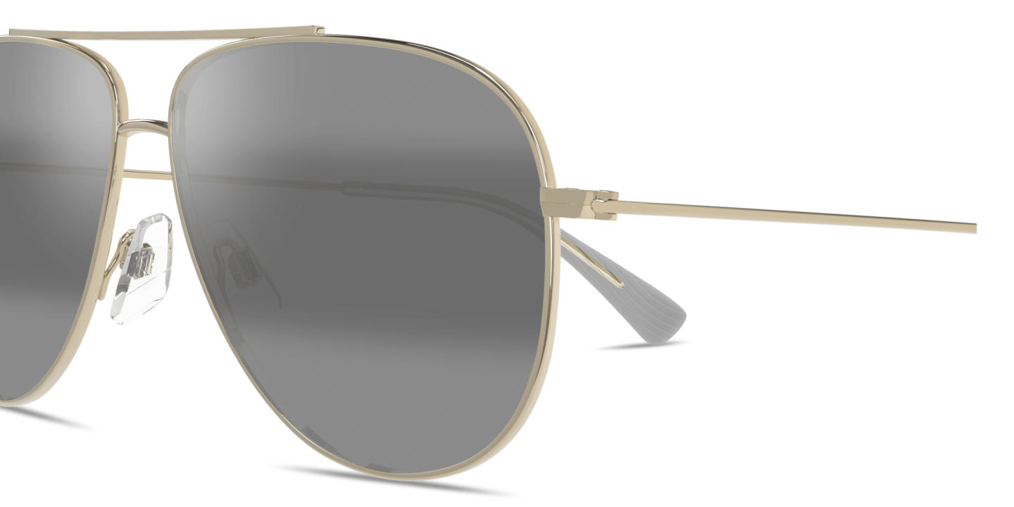 Shop Maui Jim Hau‘oli Pilot Sunglasses in Gold online.