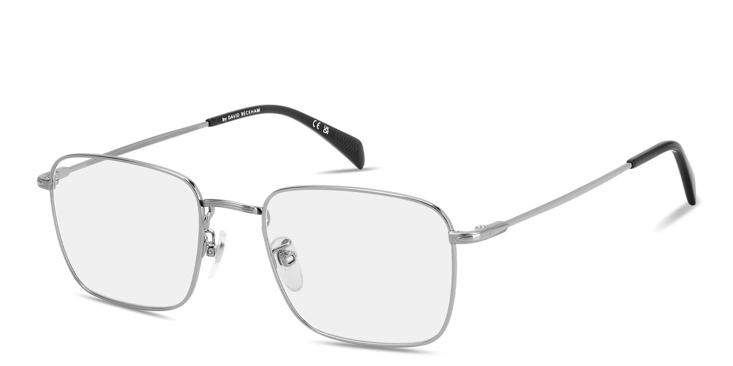 DAVID BECKHAM Talisman Square Eyeglasses in Silver – Product Photo 1