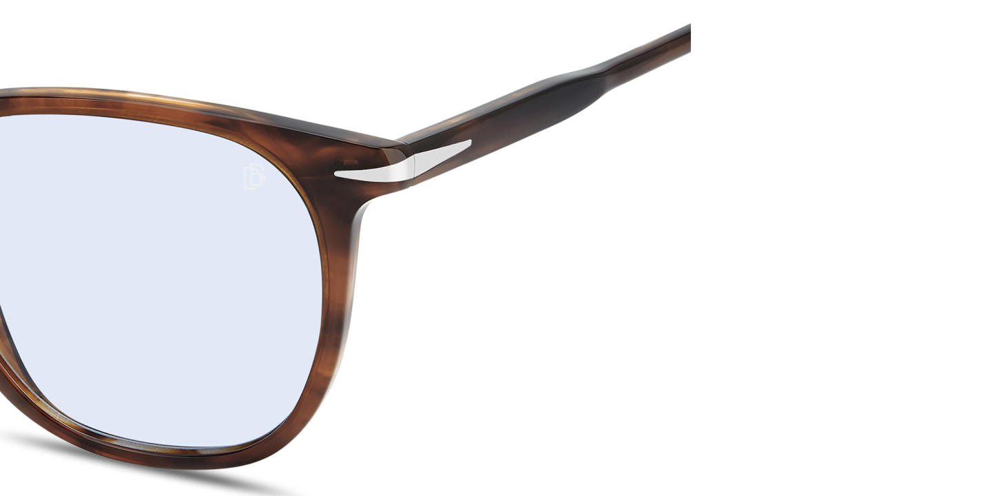 Shop DAVID BECKHAM Talisman Square Sunglasses in Brown online.
