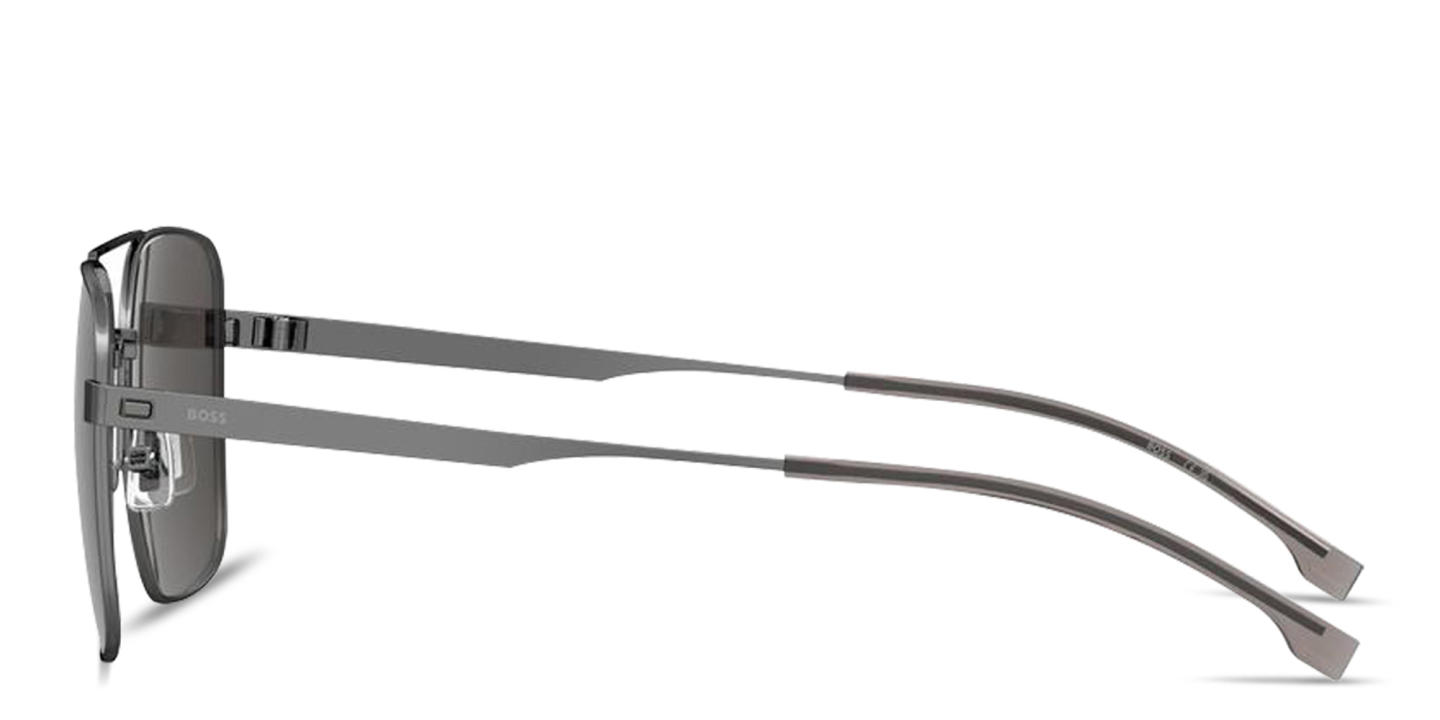 Hugo Boss Logo-Engraved Rectangle Sunglasses in Grey – Product Photo 2