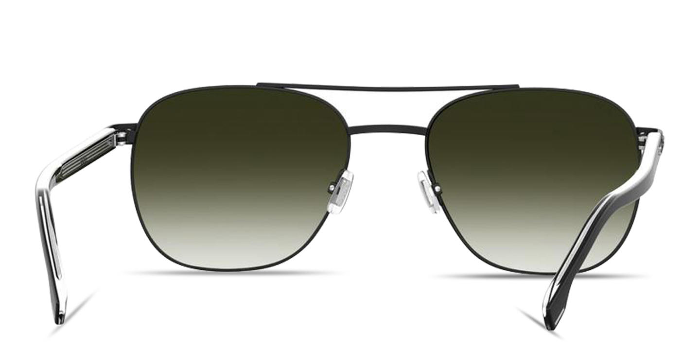 Hugo Boss Logo Lettering Rectangle Sunglasses in Grey – Product Photo 3