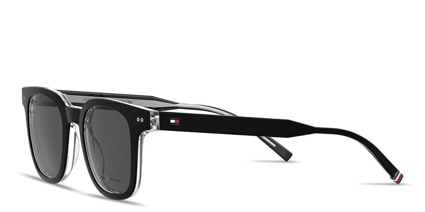 Tommy Hilfiger Flag Logo Square Sunglasses in Black – Product Photo 1