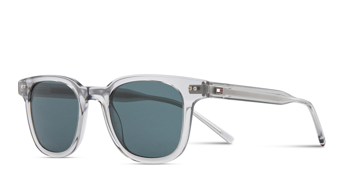 Tommy Hilfiger Flag Logo Square Sunglasses in Grey – Product Photo 1