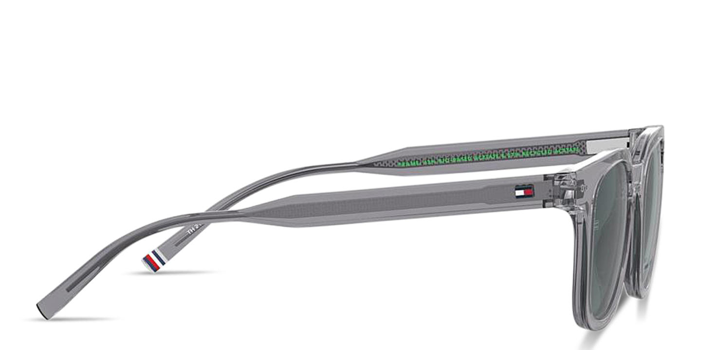 Tommy Hilfiger Flag Logo Square Sunglasses in Grey – Product Photo 2