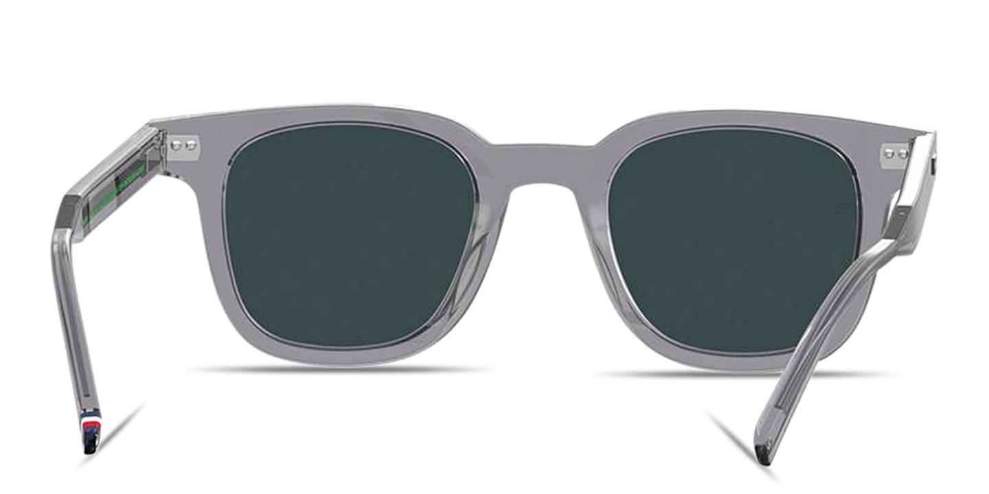 Tommy Hilfiger Flag Logo Square Sunglasses in Grey – Product Photo 3