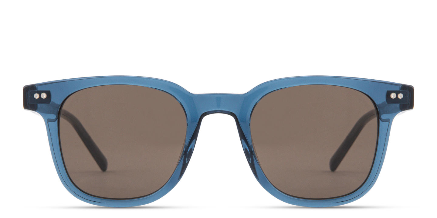 نظارات شمسية مربّعة بشعار العَلَم من تومي هيلفيغر بلون أزرق - صورة المنتج 0