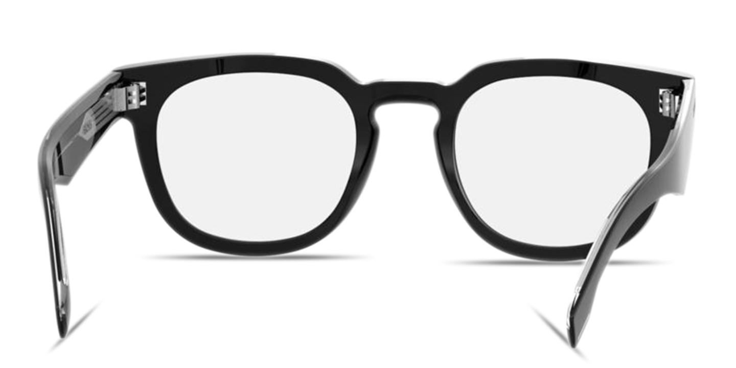Hugo Boss Logo Signature Square Eyeglasses in Black – Product Photo 3