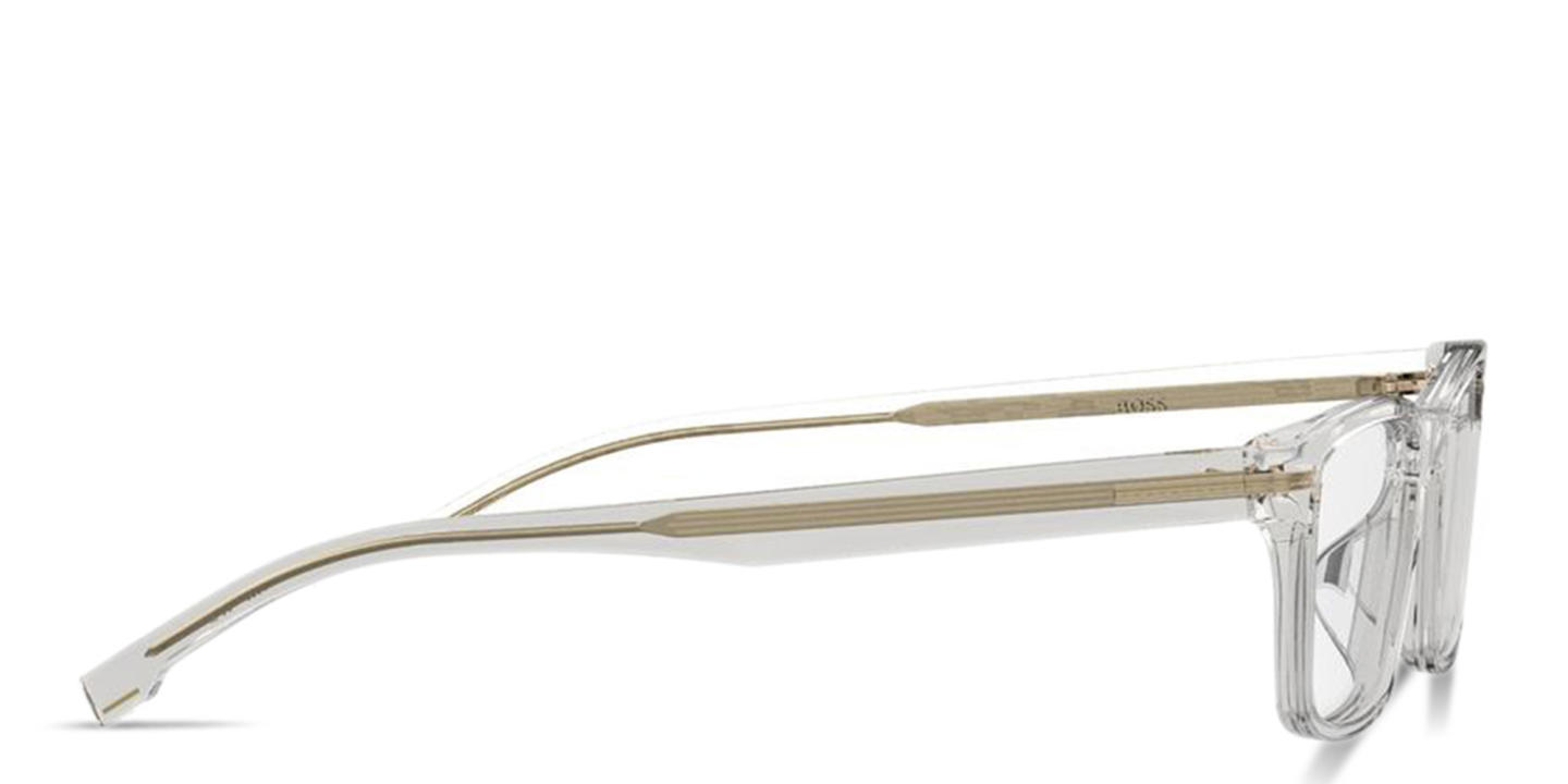 Hugo Boss Rectangle Eyeglasses in Grey – Product Photo 2