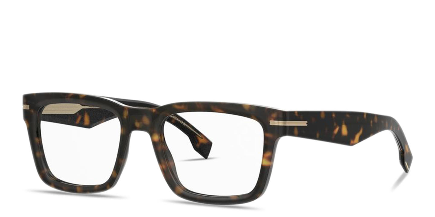 Hugo Boss Rectangle Eyeglasses in Havana – Product Photo 1